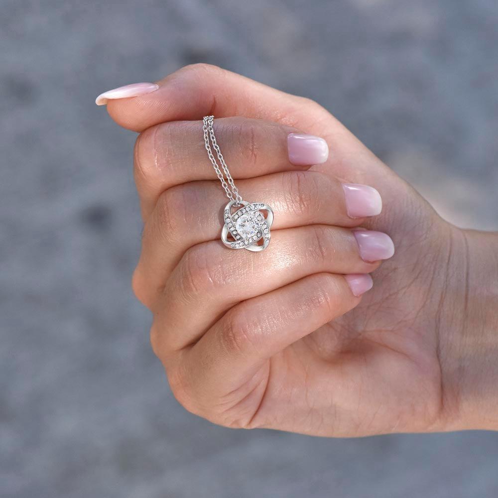 To My Mom - I Love You from Son - Knot Necklace