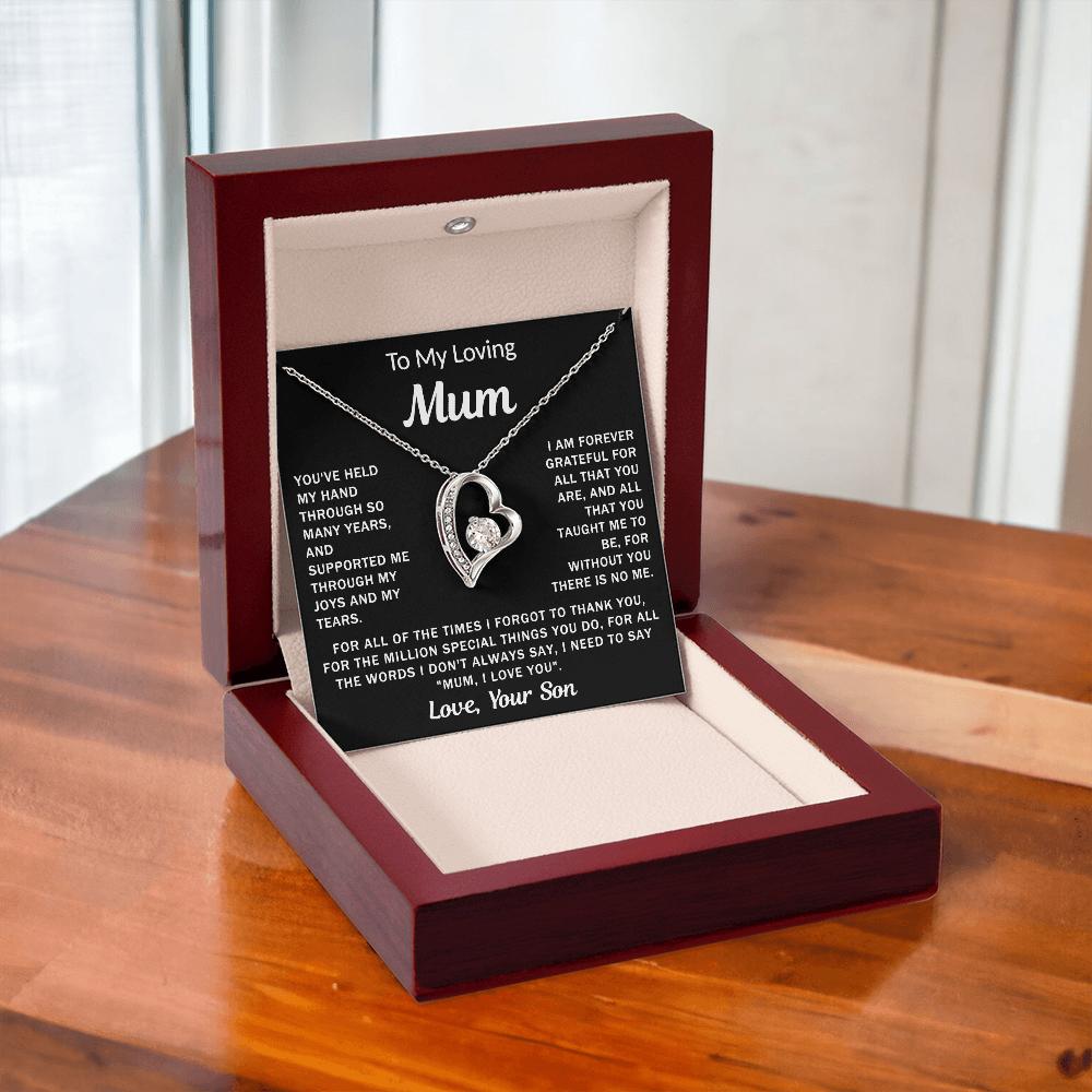 To My Loving Mum - Heart Necklace