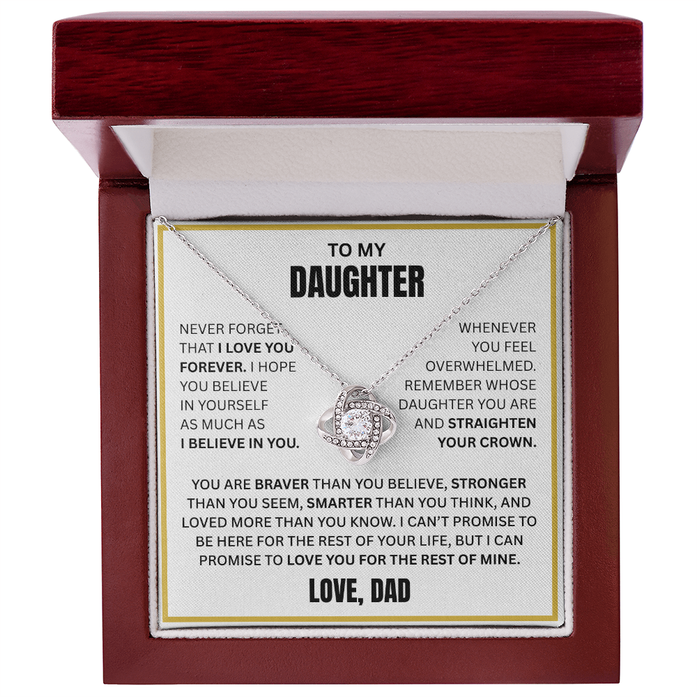 To My Daughter Necklace - Gift from Dad