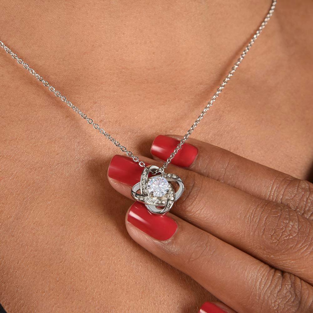To My Mom - I Love You from Son - Knot Necklace