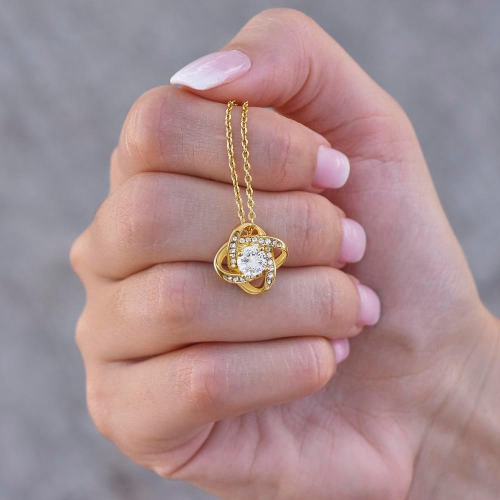 To My Mom - I Love You from Son - Knot Necklace