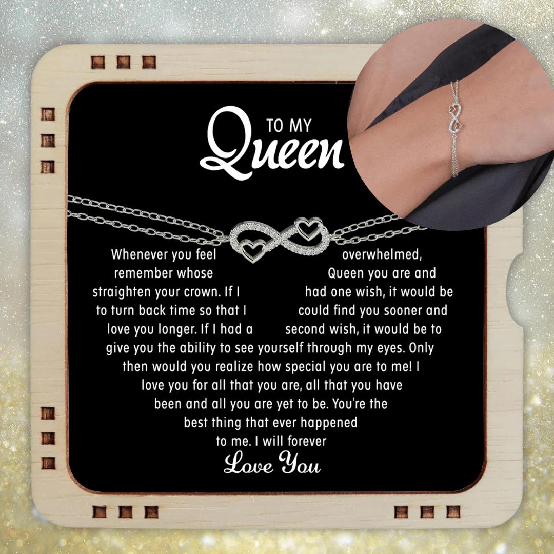 To my Soulmate - Love hearts bracelet - Gold