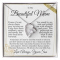 To My Mum - I Love You Heart Necklace