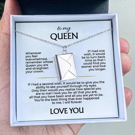 To My Queen - Love Letter Necklace