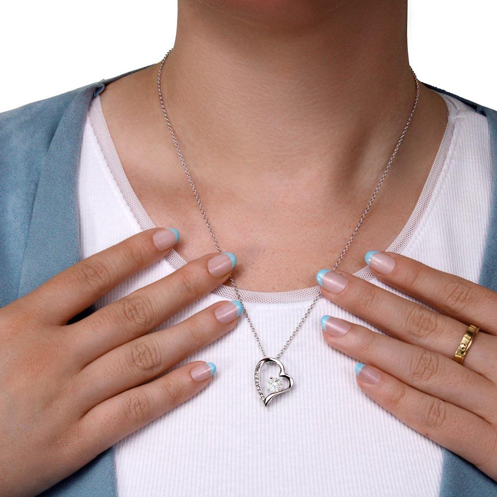 To My Mum - Your Little Boy - Heart Necklace