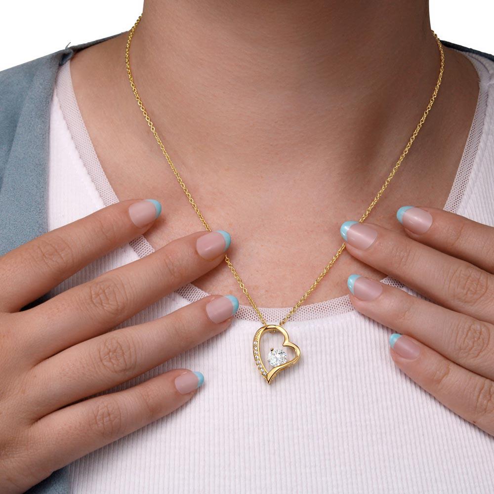 To My Mum - Your Little Boy - Heart Necklace