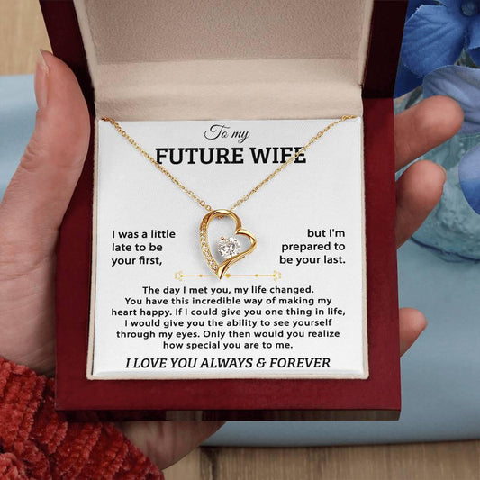 To My Future Wife - Forever Love Necklace - Gold