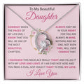 To my Daughter - Heart necklace