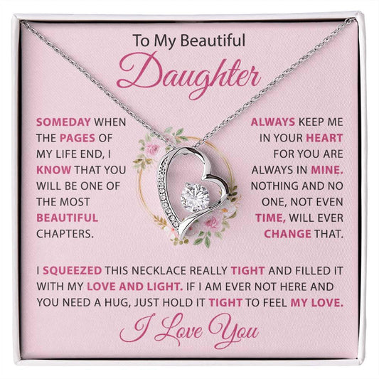 To my Daughter - Heart necklace