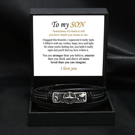 To my Son - Compass bracelet