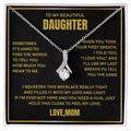 To My Daughter - Love Pendant necklace
