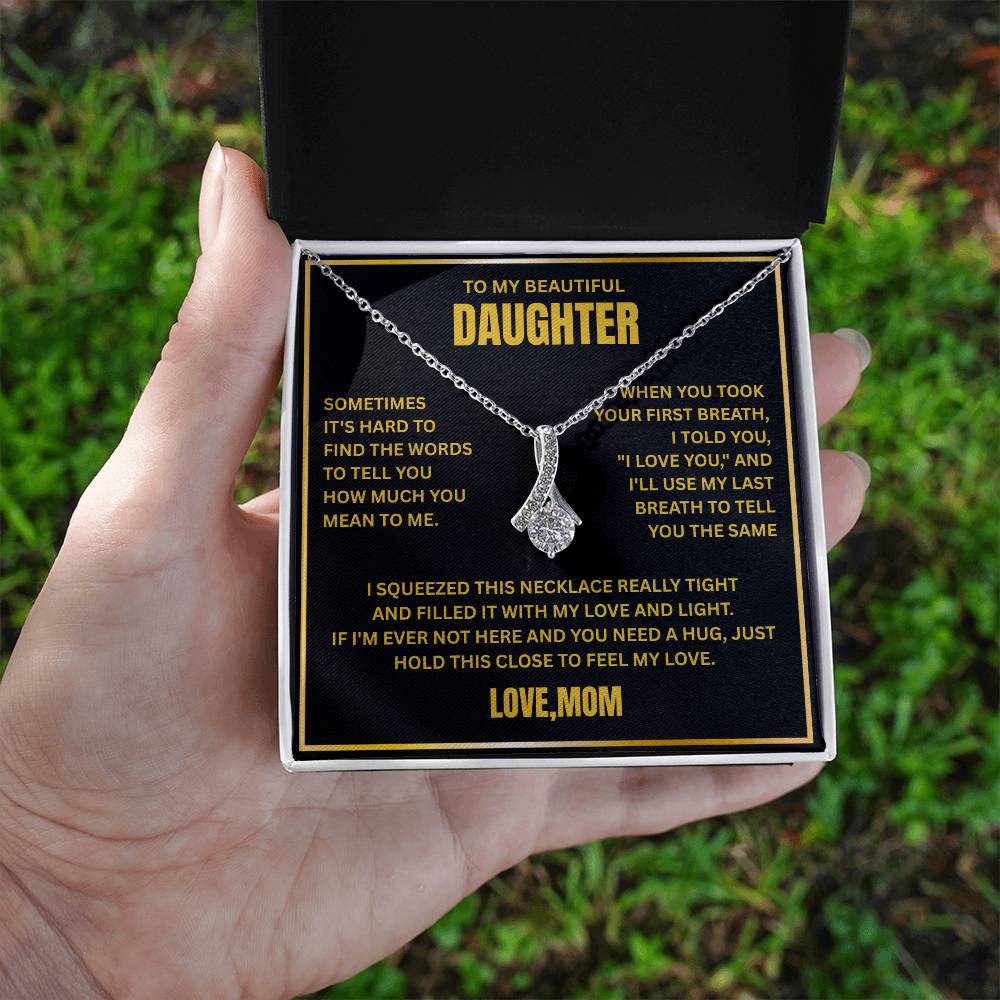 To My Daughter - Love Pendant necklace