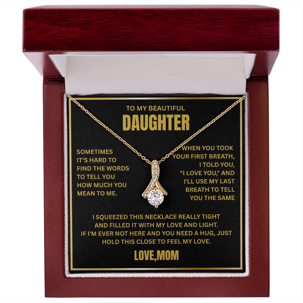 To My Daughter - Love Pendant necklace