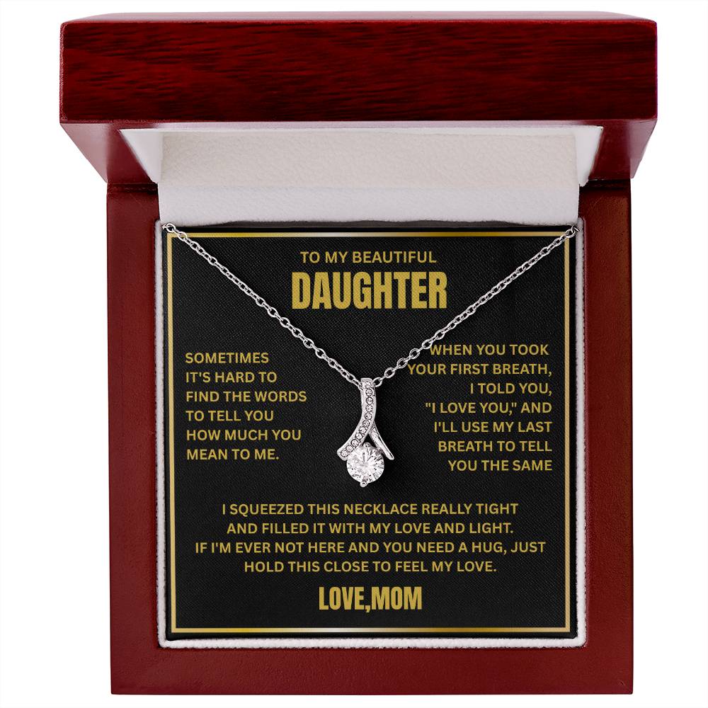 To My Daughter - Love Pendant necklace