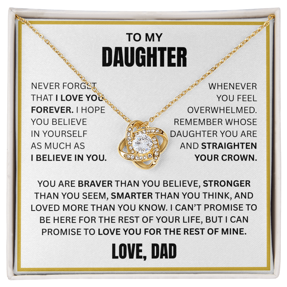 To My Daughter Necklace - Gift from Dad