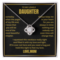 mom to daughter necklace