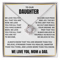 dad to daughter loveknot necklace