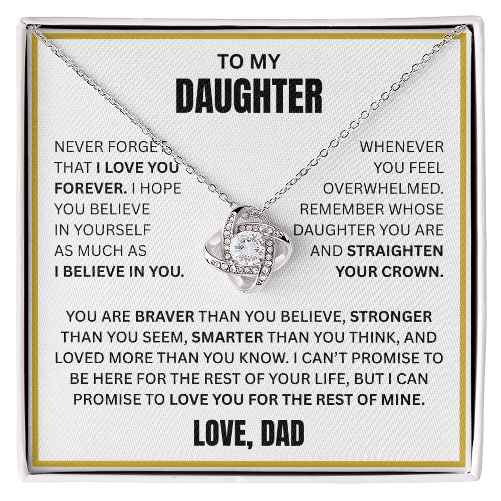 To My Daughter Necklace - Gift from Dad