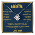 To My Daughter - Love Knot Necklace