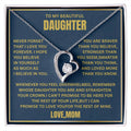To My Daughter - Love Knot Necklace