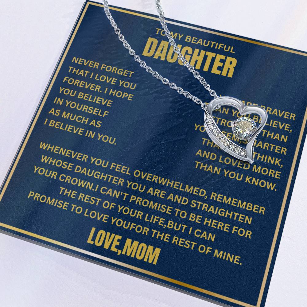 To My Daughter - Love Knot Necklace